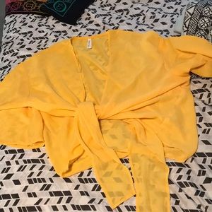 yellow shirt